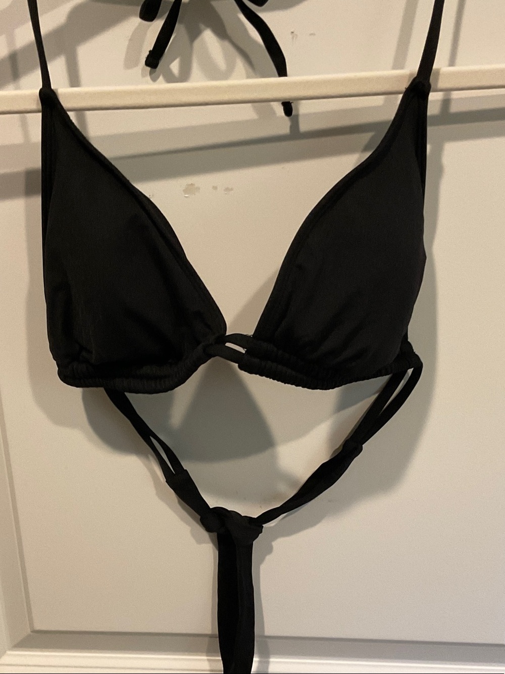 Black Triangle Bikini Top & Coordinated Bottom - Women's Intimates
